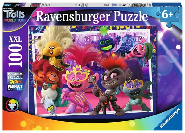 Ravensburger (12912) - "Trolls 2, World Tour" - 100 piezas