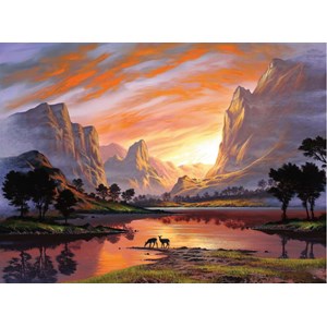 Ravensburger (14833) - "Tranquil Sunset" - 500 piezas