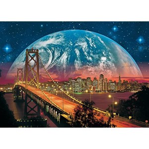 Ravensburger (14953) - "Planet Over San Francisco" - 204 piezas