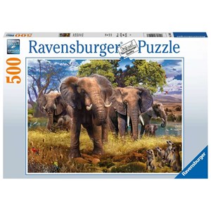 Ravensburger (15040) - "Elephants" - 500 piezas