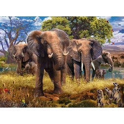 Ravensburger (15040) - "Elephants" - 500 piezas