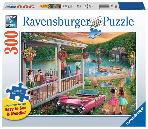 Ravensburger (16438) - "Summer at The Lake" - 300 piezas
