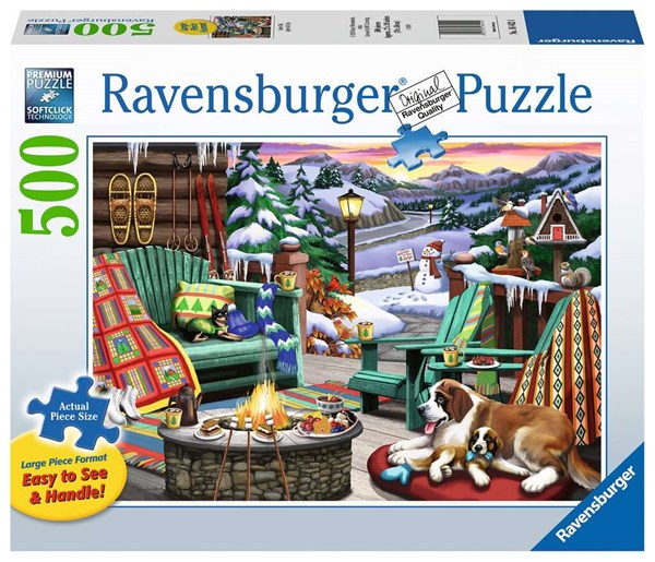 Ravensburger (16442) - "Cozy Series, Apres All Day" - 500 piezas