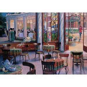 Ravensburger (16449) - "A Café Visit" - 1000 piezas