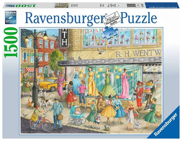 Ravensburger (16459) - "Sidewalk Fashion" - 1500 piezas