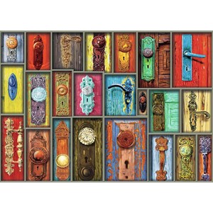 Ravensburger (19863) - "Antique Doorknobs" - 1000 piezas