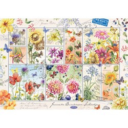 Jumbo (18812) - Janneke Brinkman: "Flower Stamps Summer" - 1000 piezas