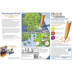 Ravensburger (00831) - "Tiptoi, Puzzlen, Entdecken, Erleben, Deutschland" - 100 piezas