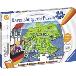 Ravensburger (00831) - "Tiptoi, Puzzlen, Entdecken, Erleben, Deutschland" - 100 piezas