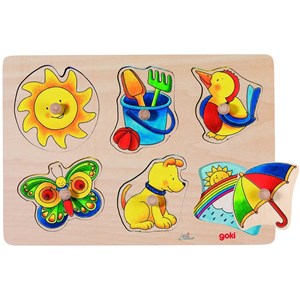 Goki (57930) - "Stacking Sun & Moon" - 6 piezas
