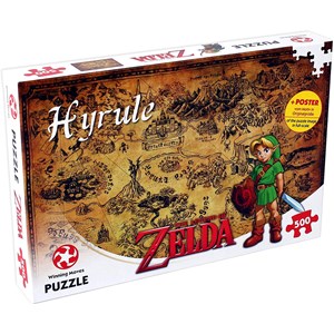 Winning Moves Games (29490) - "The Legend of Zelda, Hyrule" - 500 piezas