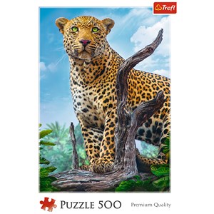 Trefl (37332) - "Wild Leopard" - 500 piezas