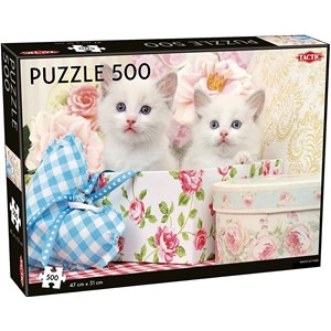 Tactic (55256) - "White Kittens" - 500 piezas