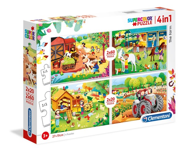 Clementoni (21304) - "The Farm" - 20 piezas