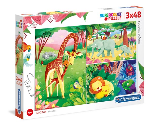 Clementoni (25233) - "Jungle Friends" - 48 piezas