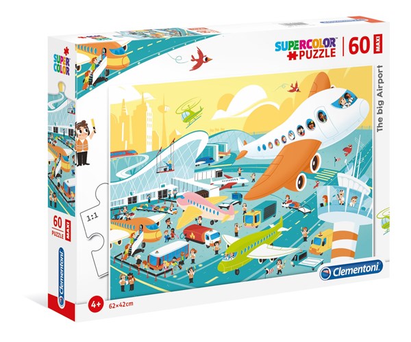 Clementoni (26447) - "The Big Airport" - 60 piezas