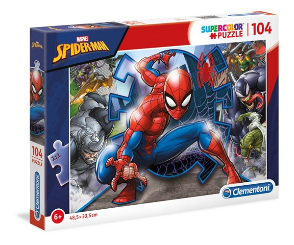 Clementoni (27116) - "Spider Man" - 104 piezas