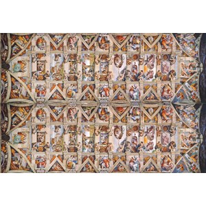 Clementoni (39498) - Michelangelo: "Vatican, Sistina Hat Panorama" - 1000 piezas