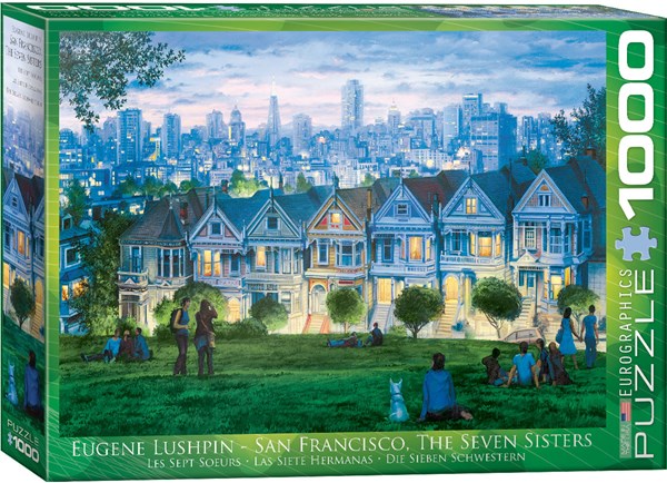 Eurographics (6000-0958) - Eugene Lushpin: "San Francisco, The Seven Sisters" - 1000 piezas