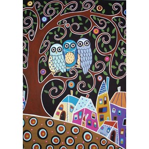 Anatolian (3605) - Karla Gerard: "Three Owls" - 500 piezas