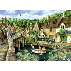 Falcon (11233) - Fiona Osbaldstone: "Castle Combe, Wiltshire" - 1000 piezas