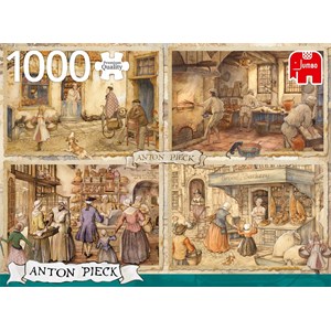 Jumbo (18818) - Anton Pieck: "Bakers from 19th" - 1000 piezas