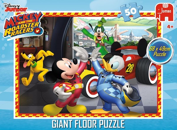 Jumbo (19673) - "Mickey Mouse and The Roadster Racers" - 50 piezas