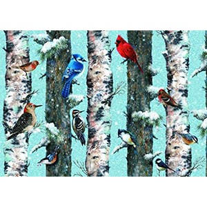 Piatnik (5514) - "Christmas Birds" - 1000 piezas