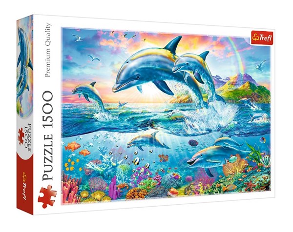 Trefl (26162) - "Dolphin Family" - 1500 piezas