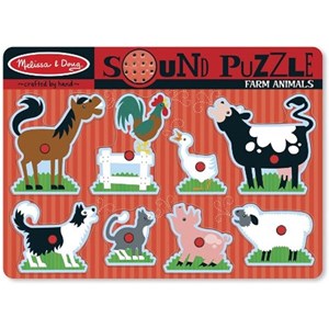Melissa and Doug (10726) - "Farm Animals, Sound Puzzle" - 8 piezas