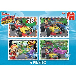 Jumbo (19669) - "Disney, Mickey and the Roadster Racers" - 12 20 30 36 piezas