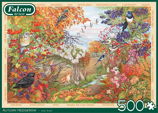 Falcon (11270) - Anne Searle: "Autumn Hedgerow" - 500 piezas