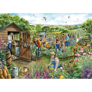 Falcon (11265) - Fiona Osbaldstone: "Down at The Allotment" - 1000 piezas