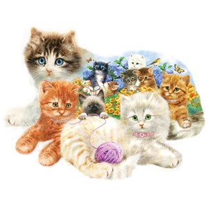 SunsOut (95958) - Greg Giordano: "A Litter of Kittens" - 1000 piezas