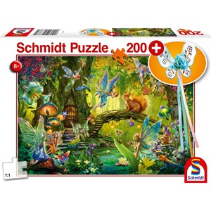 Schmidt Spiele (56333) - "Fairy in the Woods Including Fairy Wand" - 200 piezas