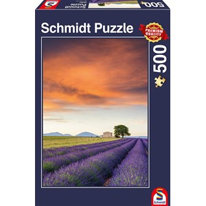 Schmidt Spiele (58364) - "Field of Lavender, Provence" - 500 piezas