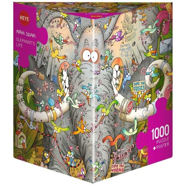 Heye (29921) - Marino Degano: "Elephant’s Life" - 1000 piezas