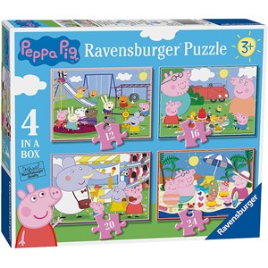 Ravensburger (6958) - "Peppa Pig" - 12 16 20 24 piezas