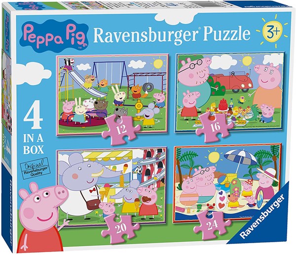 Ravensburger (6958) - "Peppa Pig" - 12 16 20 24 piezas