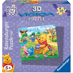 Ravensburger (09121) - "Winnie the Pooh and His Honey" - 80 piezas