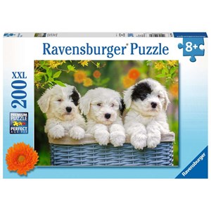 Ravensburger (12765) - "Cuddly Puppies" - 200 piezas