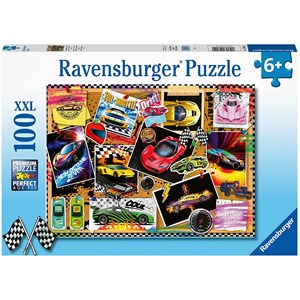 Ravensburger (12899) - "Race Cars" - 100 piezas