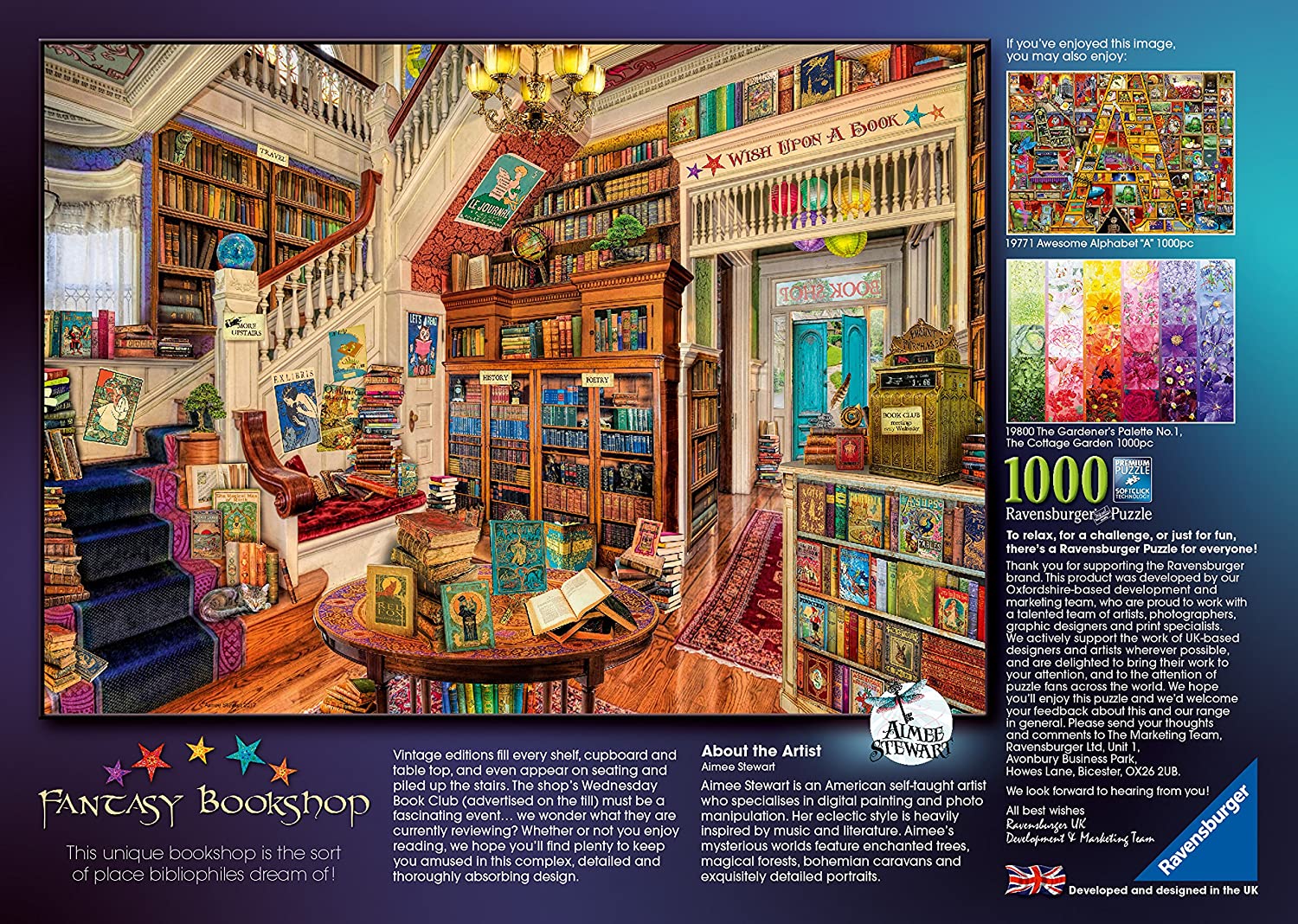 Ravensburger Fantasy Toy Shop Aimee Stewart 1000 Piece Jigsaw Puzzle *Brand New* 