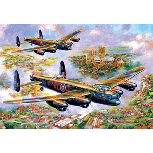 Gibsons (G3113) - Jim Mitchell: "Lancasters Over Lincoln" - 500 piezas