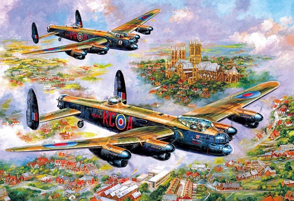 Gibsons (G3113) - Jim Mitchell: "Lancasters Over Lincoln" - 500 piezas