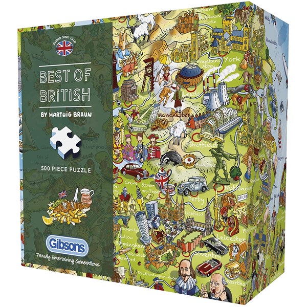 Gibsons (G3431) - Hartwig Braun: "Best of British" - 500 piezas