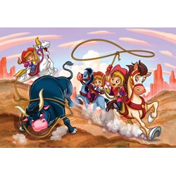 Eurographics (6100-0649) - "Cowgirls" - 100 piezas