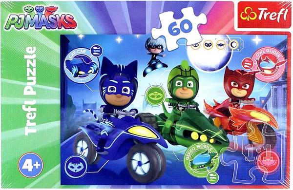 Trefl (17324) - "PJ Masks" - 60 piezas