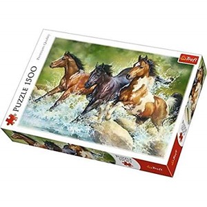 Trefl (26148) - "Three Wild Horses" - 1500 piezas