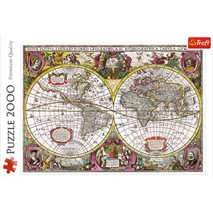 Trefl (27095) - "A New Land and Water Map of the Entire Earth, 1630" - 2000 piezas